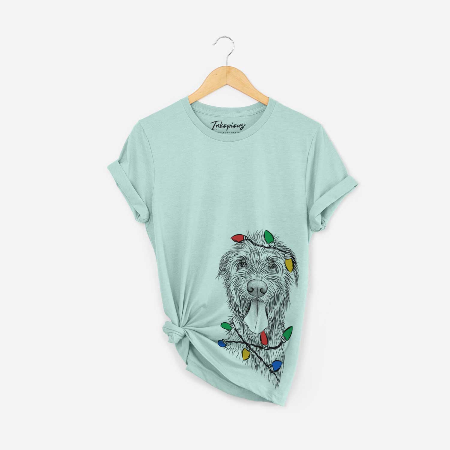 Christmas Lights Sullivan the Irish Wolfhound - Unisex Crewneck