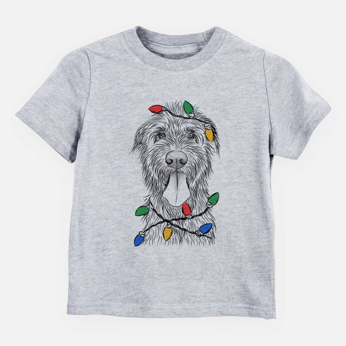 Christmas Lights Sullivan the Irish Wolfhound - Kids/Youth/Toddler Shirt