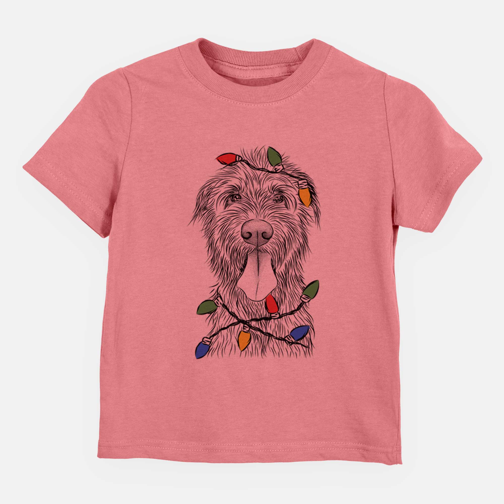 Christmas Lights Sullivan the Irish Wolfhound - Kids/Youth/Toddler Shirt
