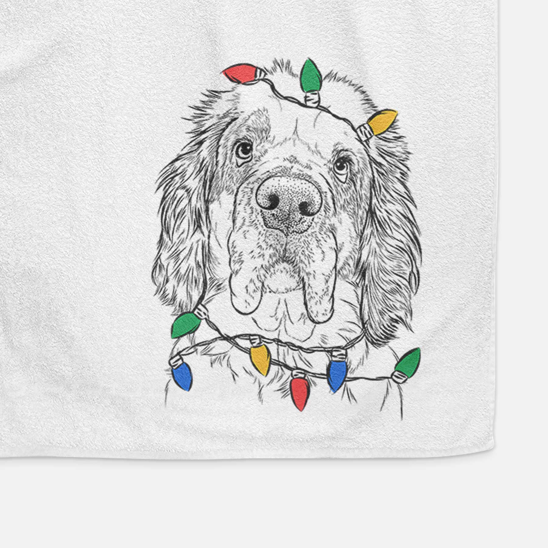 Sully the Clumber Spaniel Decorative Hand Towel