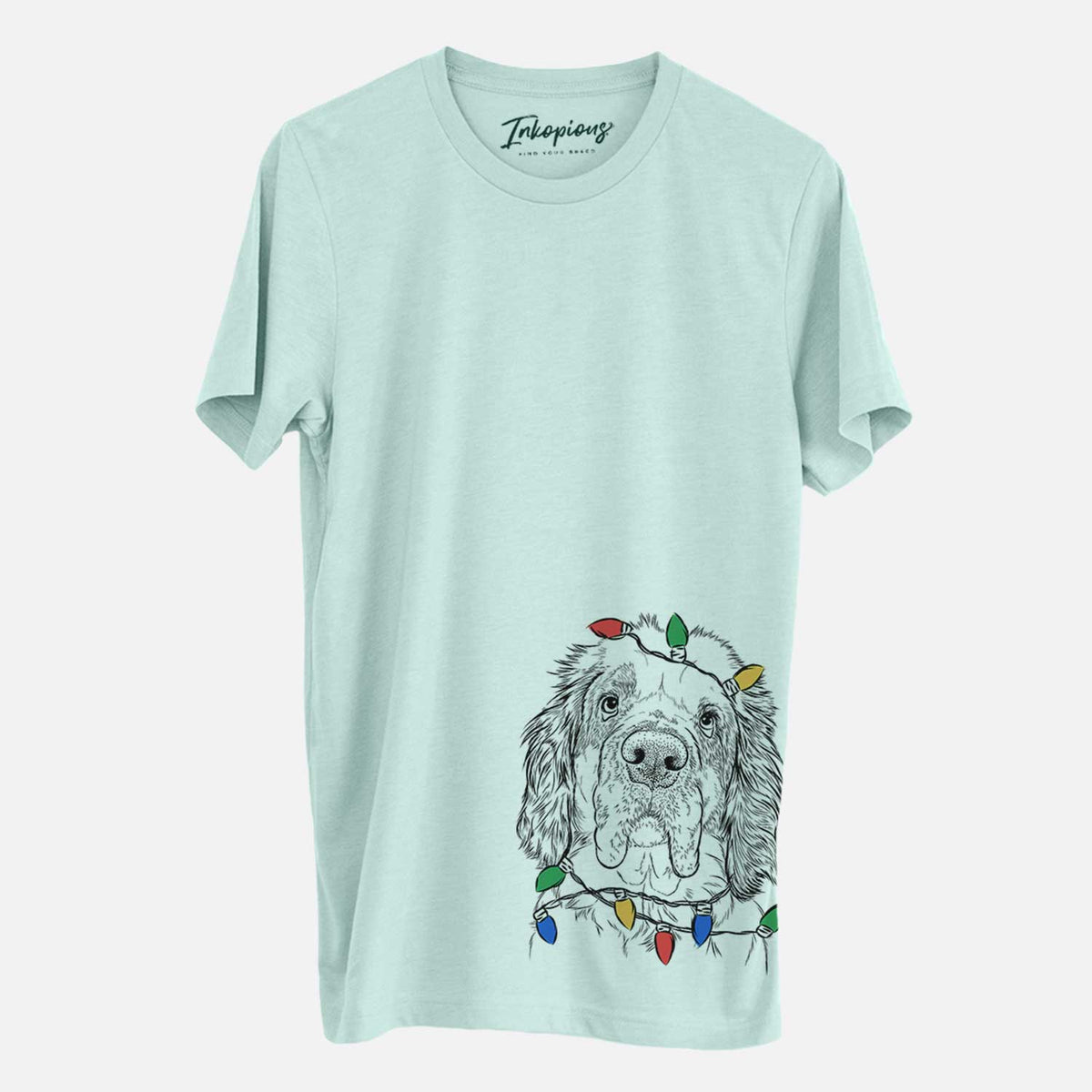 Christmas Lights Sully the Clumber Spaniel - Unisex Crewneck