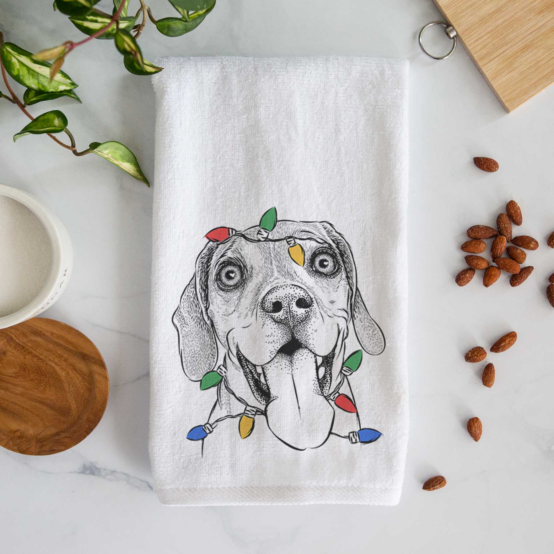 Sunny the Beagle Decorative Hand Towel