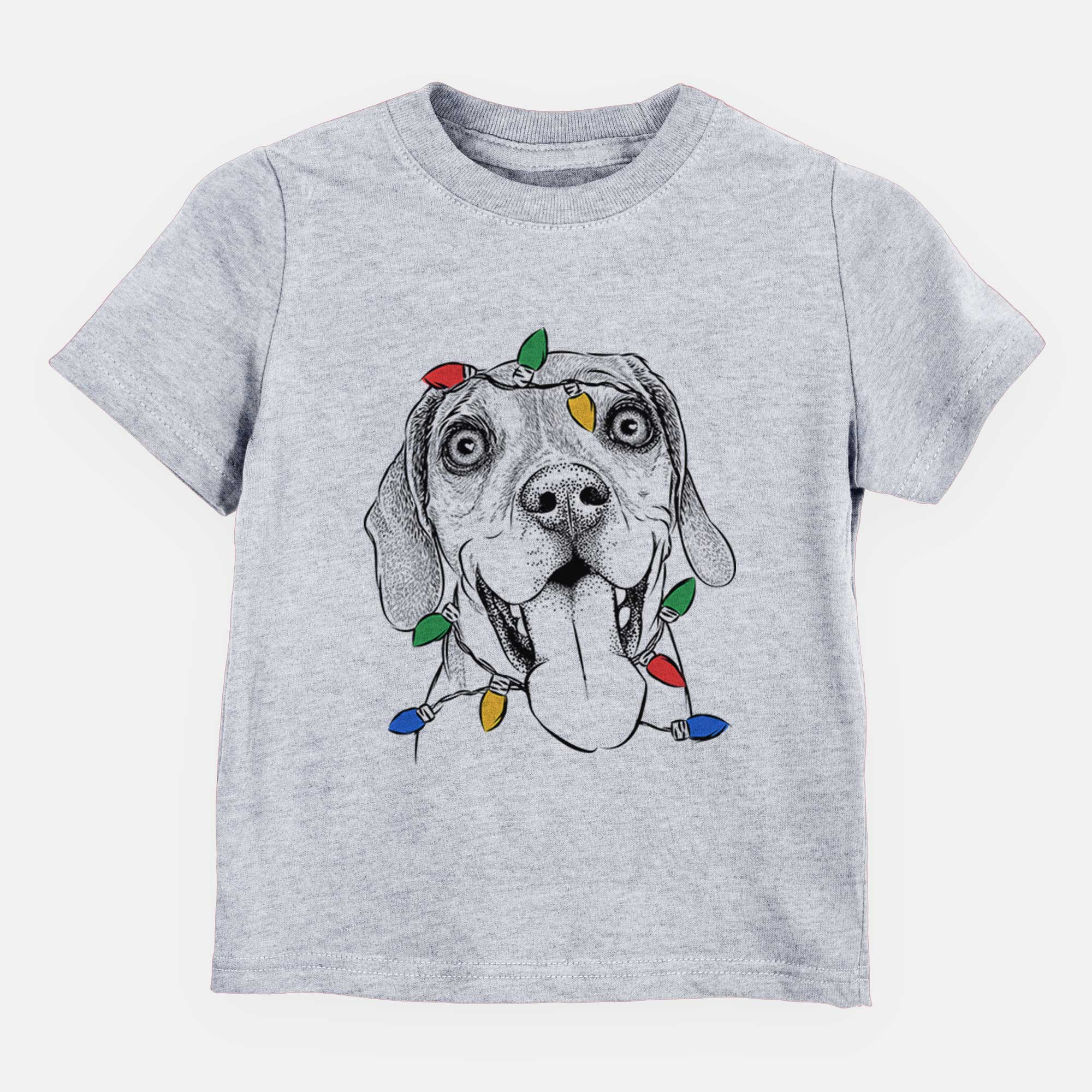 Christmas Lights Sunny the Beagle - Kids/Youth/Toddler Shirt