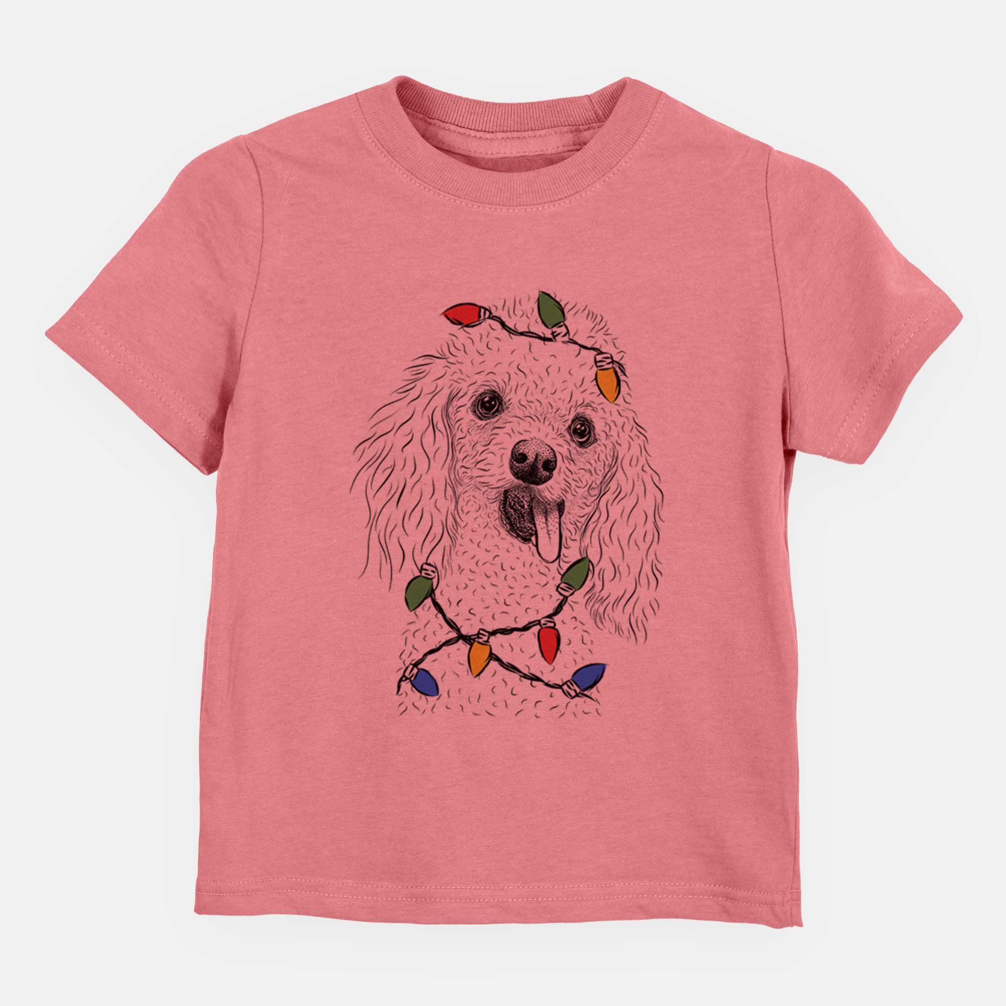 Christmas Lights Super Joey the Toy Poodle - Kids/Youth/Toddler Shirt