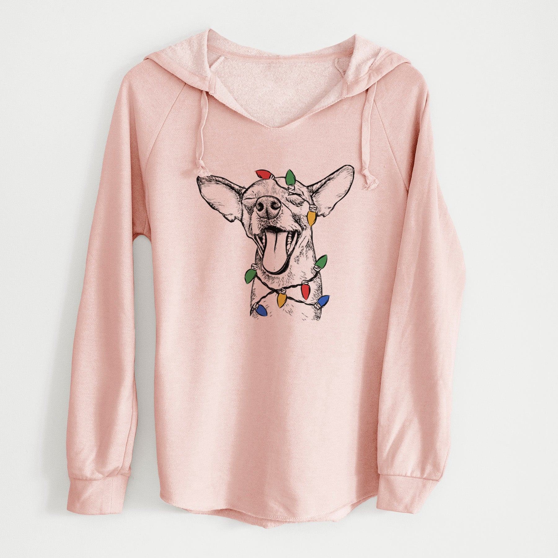 Christmas Lights SweetBailey the Chihuahua Mix - Cali Wave Hooded Sweatshirt