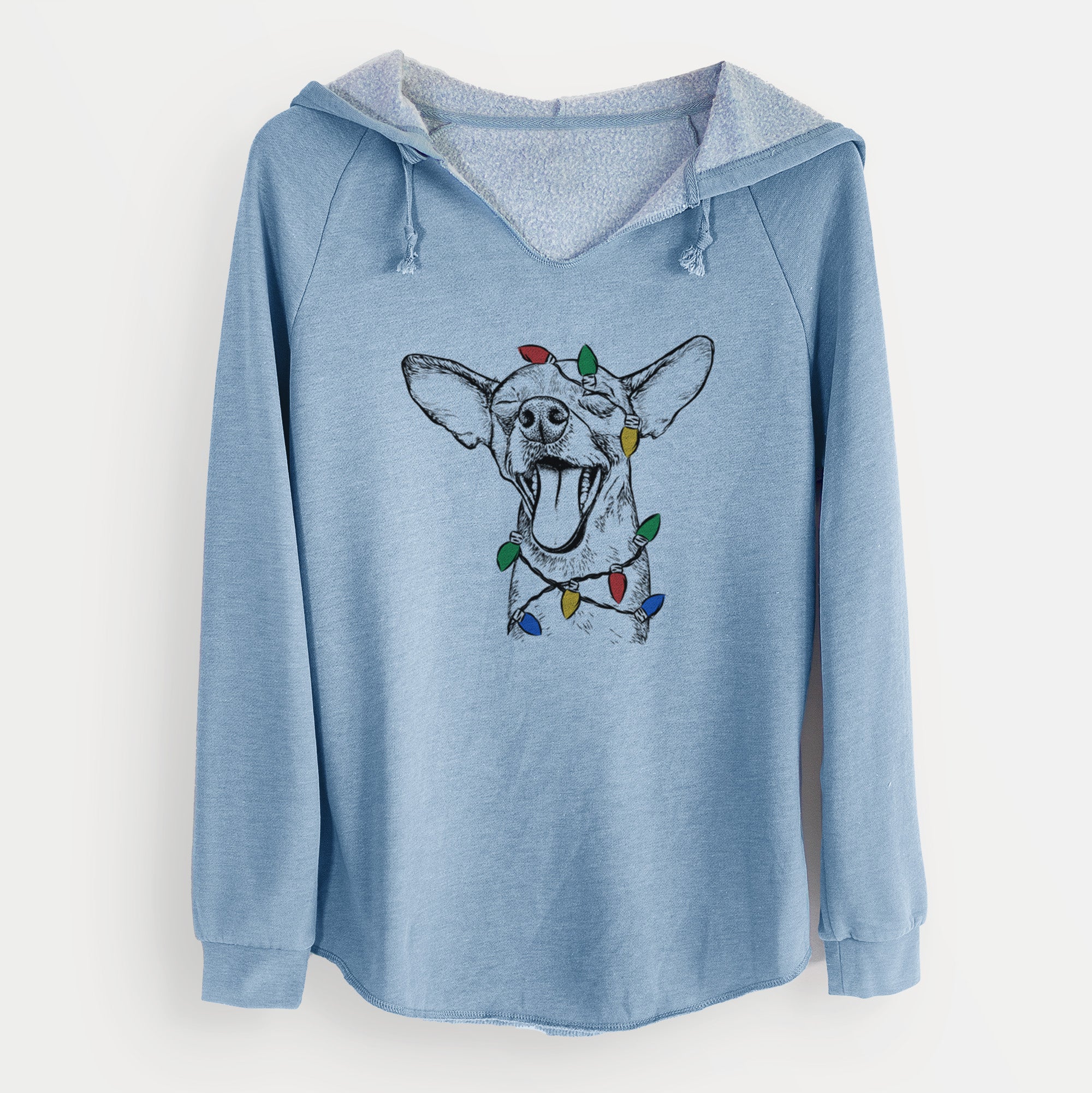 Christmas Lights SweetBailey the Chihuahua Mix - Cali Wave Hooded Sweatshirt