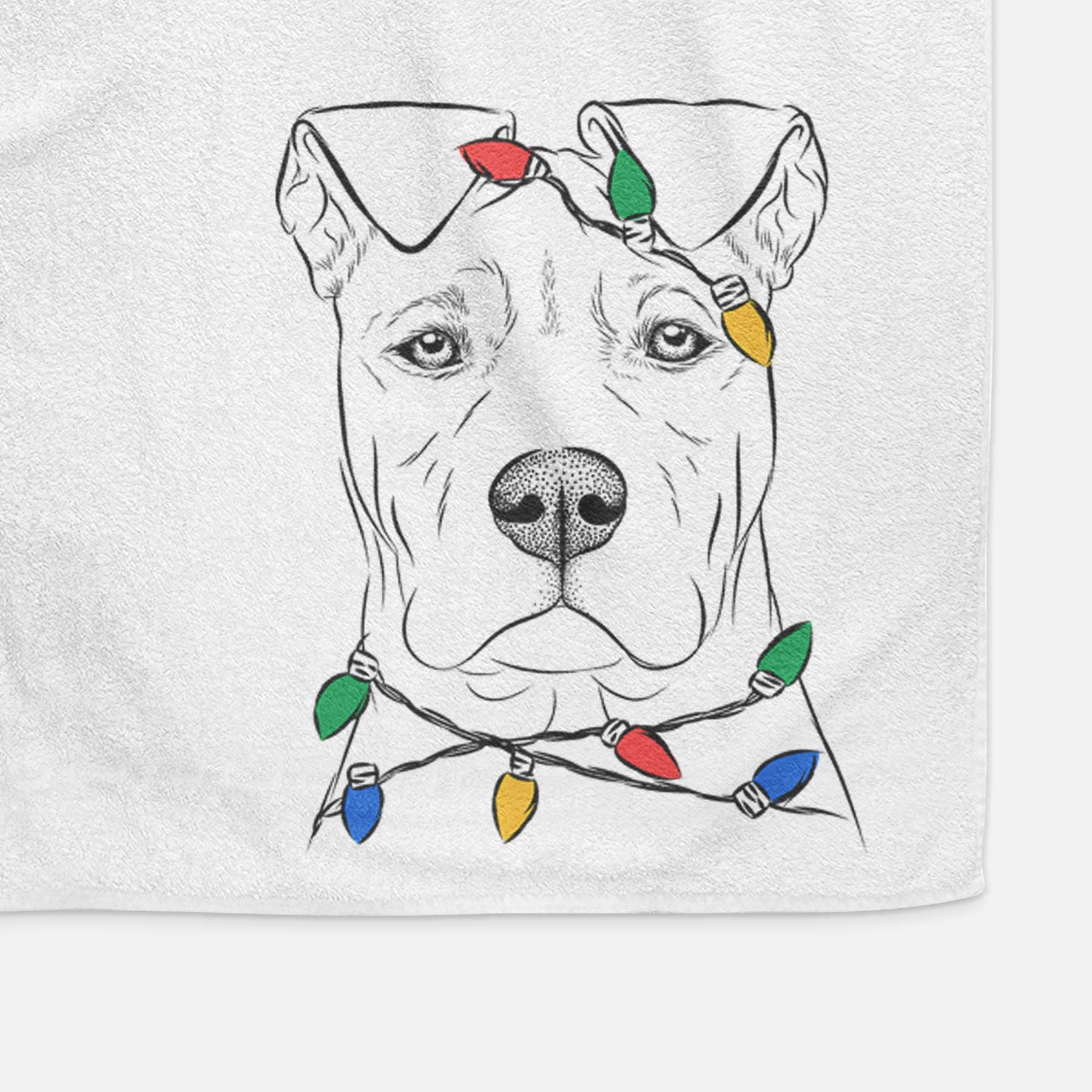 Sweet Finn the Mixed Breed Decorative Hand Towel