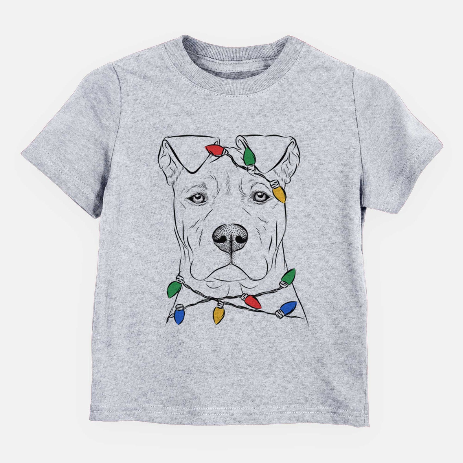 Christmas Lights Sweet Finn the Mixed Breed - Kids/Youth/Toddler Shirt