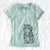 Christmas Lights Sweet Tea the Mini Doodle - Women's V-neck Shirt