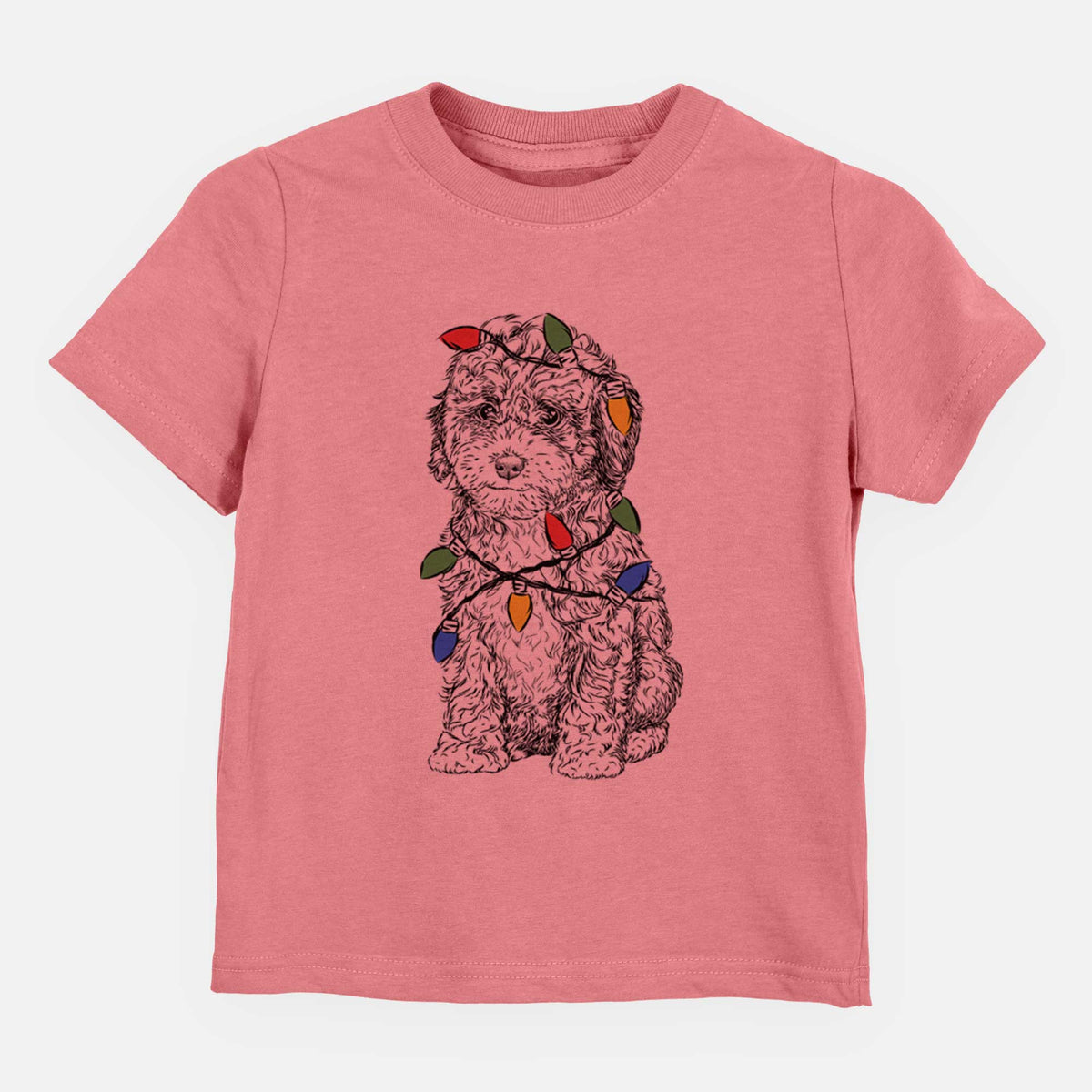 Christmas Lights Sweet Tea the Mini Doodle - Kids/Youth/Toddler Shirt