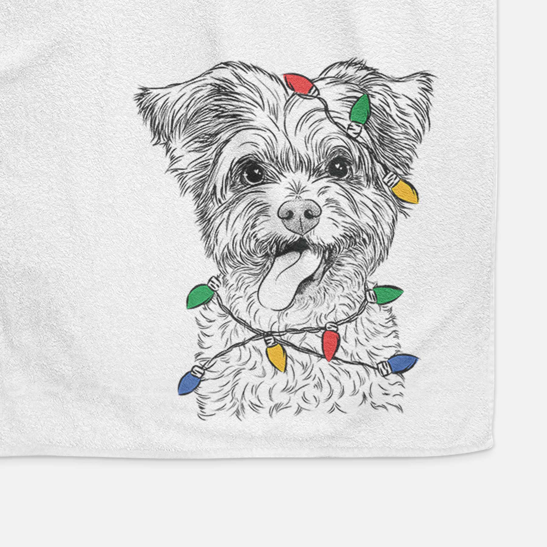 Sweetie the Terrier Mix Decorative Hand Towel