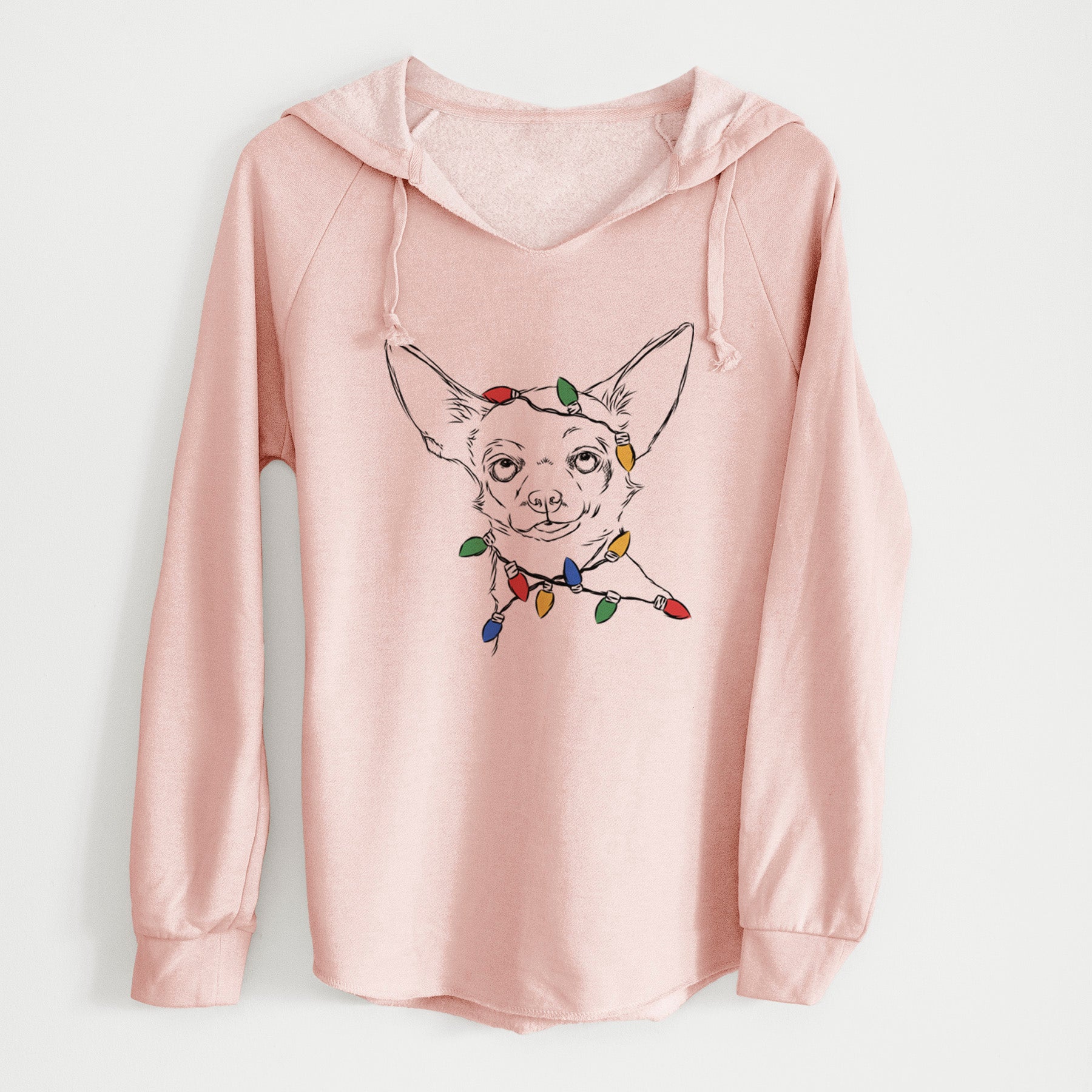 Christmas Lights Tabitha the Chihuahua - Cali Wave Hooded Sweatshirt