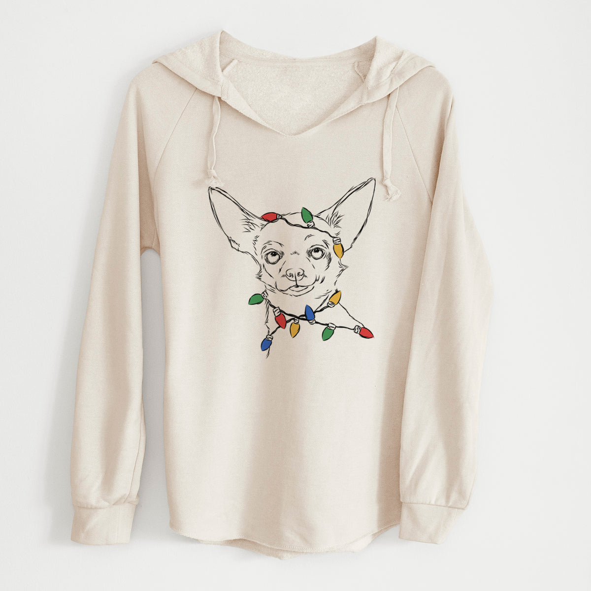Christmas Lights Tabitha the Chihuahua - Cali Wave Hooded Sweatshirt