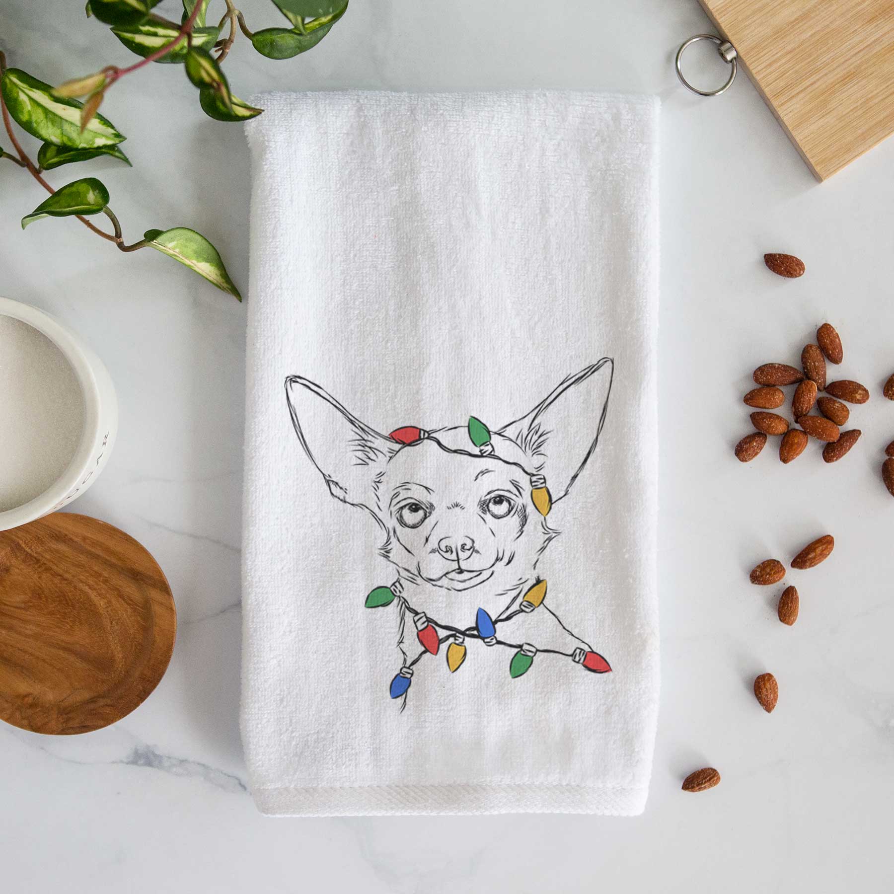 Tabitha the Chihuahua Decorative Hand Towel