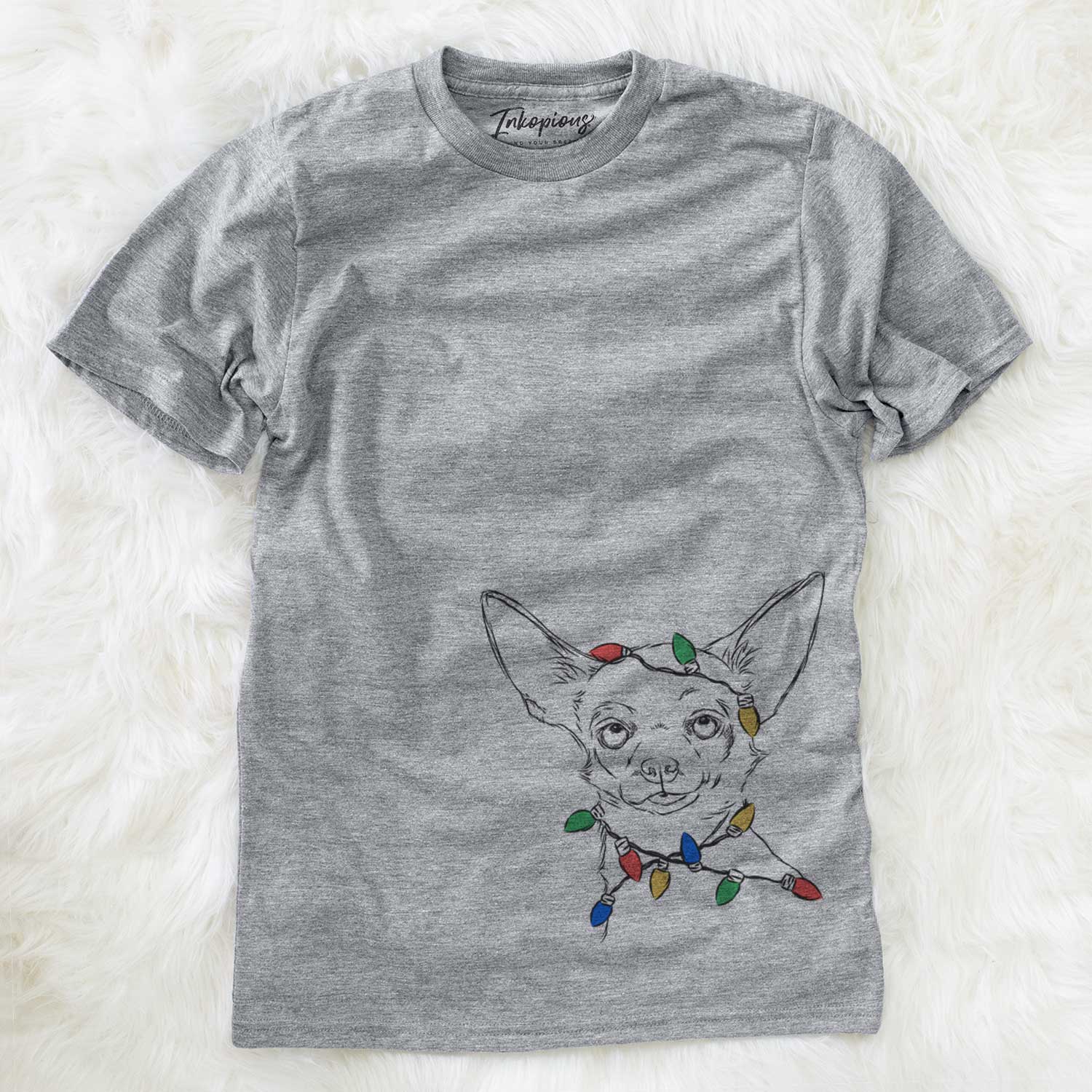 Christmas Lights Tabitha the Chihuahua - Unisex Crewneck