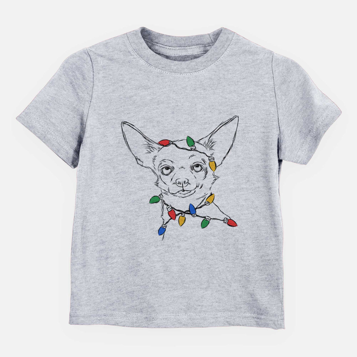 Christmas Lights Tabitha the Chihuahua - Kids/Youth/Toddler Shirt