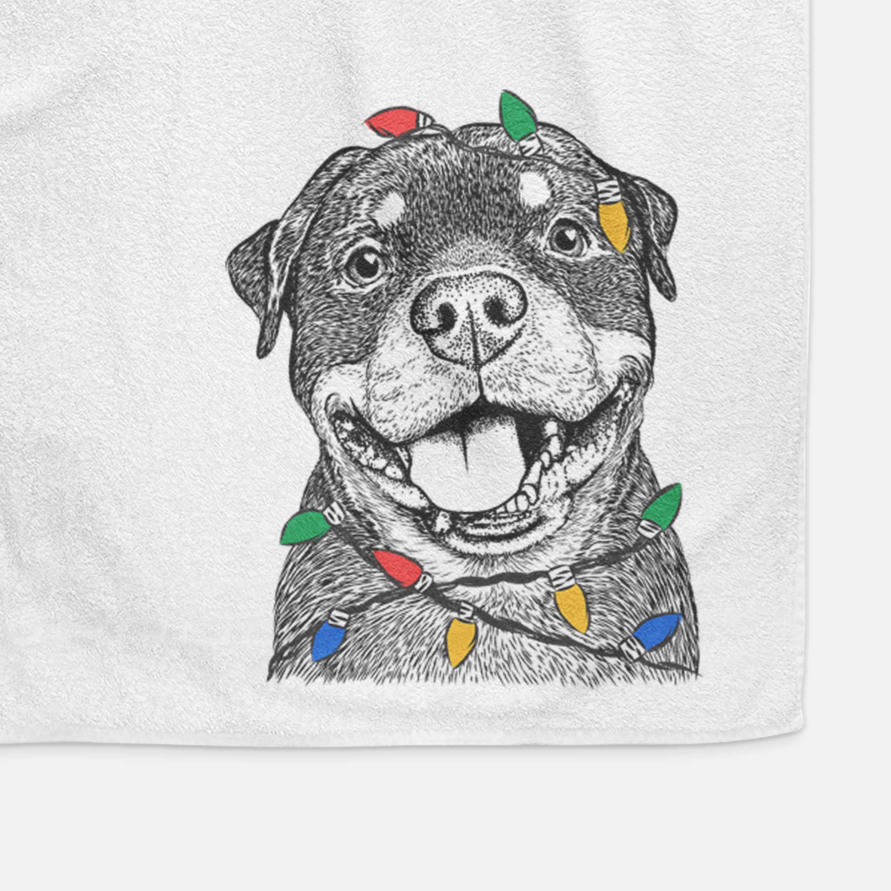 Talos the Rottweiler Decorative Hand Towel