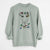 Christmas Lights Tanner the Fox Terrier - Unisex Pigment Dyed Crew Sweatshirt