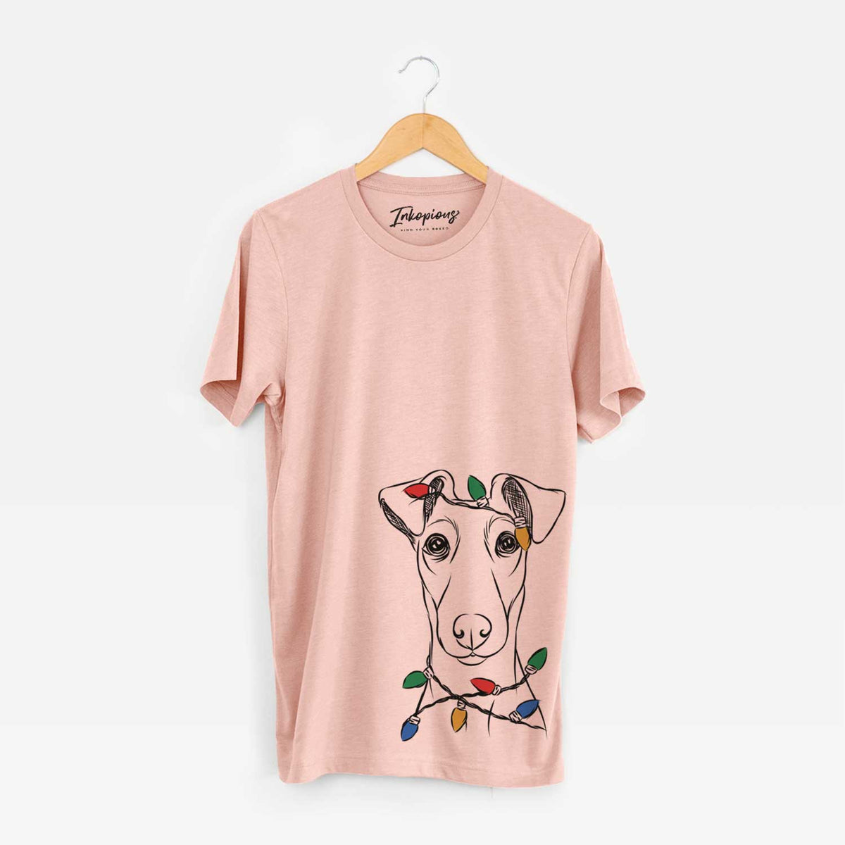 Christmas Lights Tanner the Fox Terrier - Unisex Crewneck