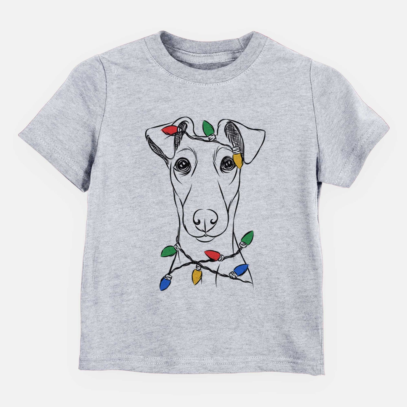 Christmas Lights Tanner the Fox Terrier - Kids/Youth/Toddler Shirt
