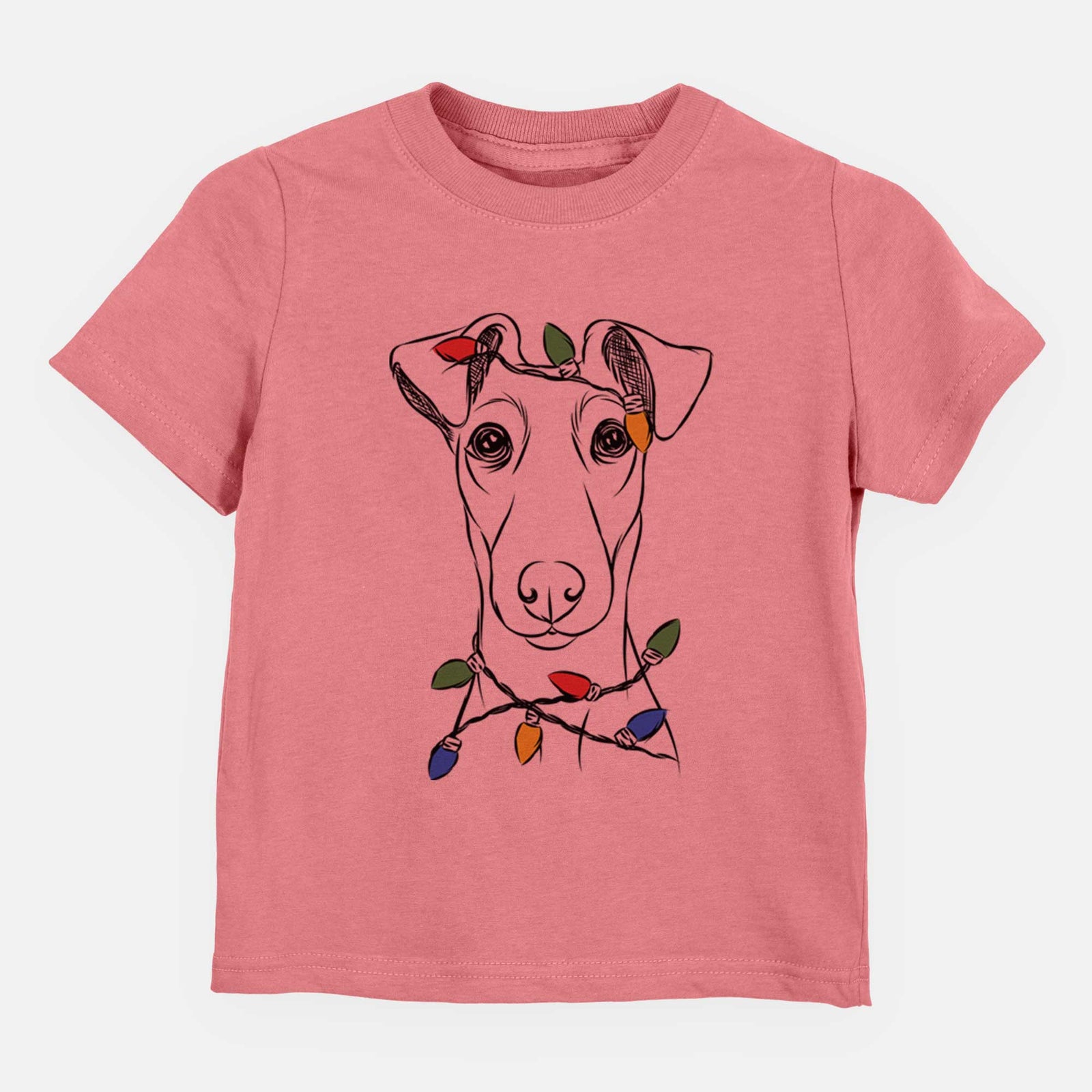 Christmas Lights Tanner the Fox Terrier - Kids/Youth/Toddler Shirt