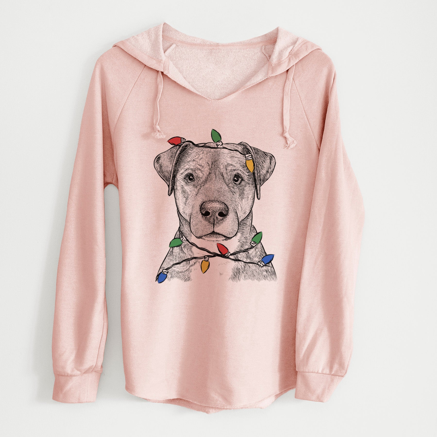 Christmas Lights TedE the Mixed Breed - Cali Wave Hooded Sweatshirt