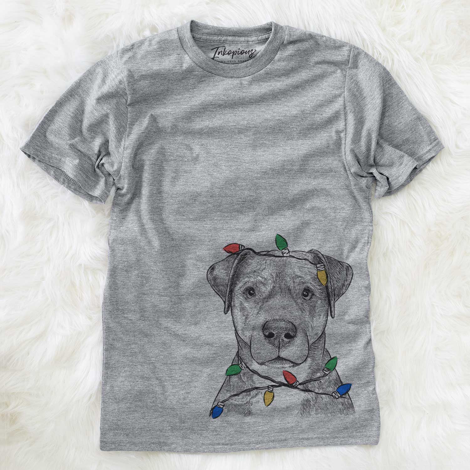 Christmas Lights TedE the Mixed Breed - Unisex Crewneck