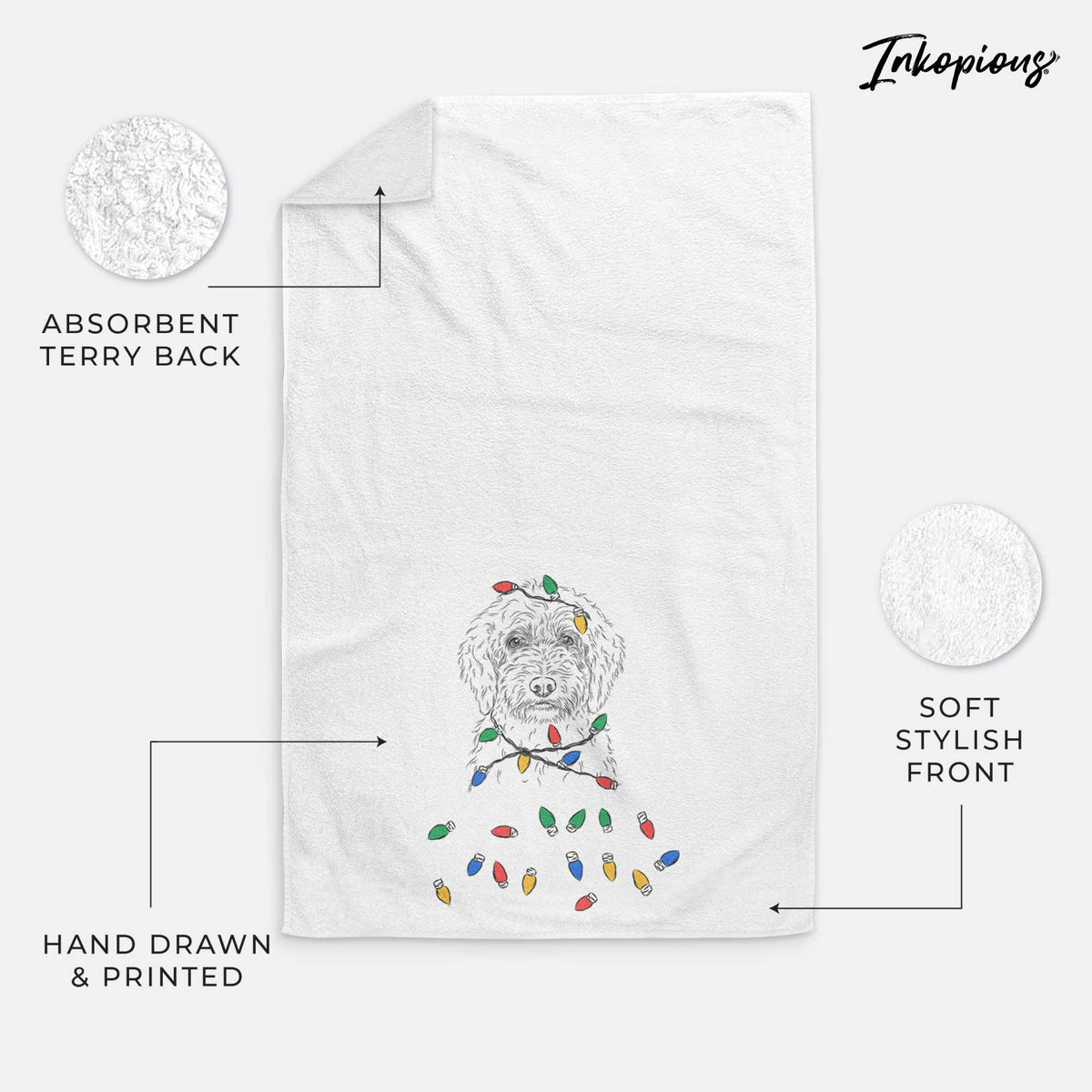 Teddy the Labradoodle Decorative Hand Towel