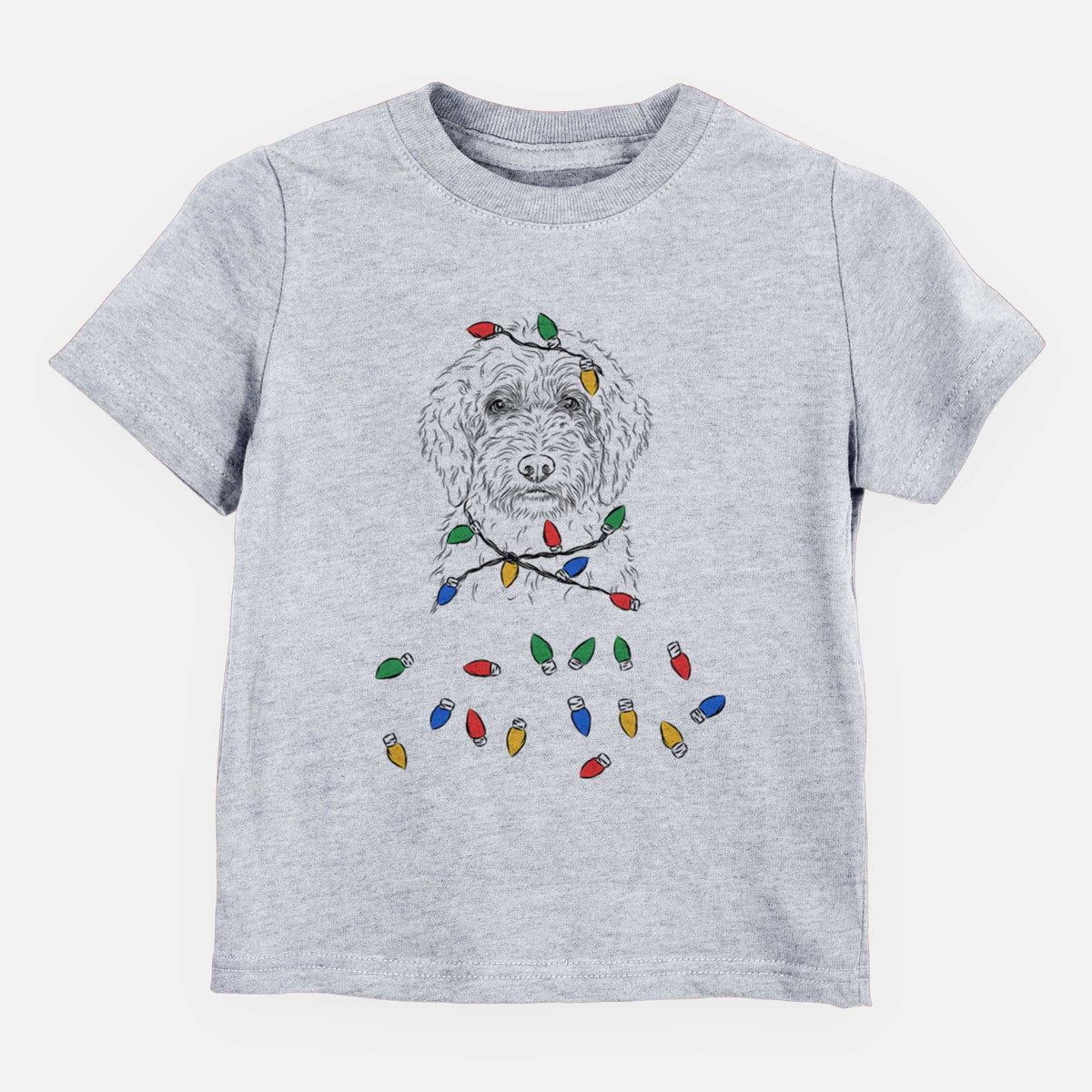 Christmas Lights Teddy the Labradoodle - Kids/Youth/Toddler Shirt