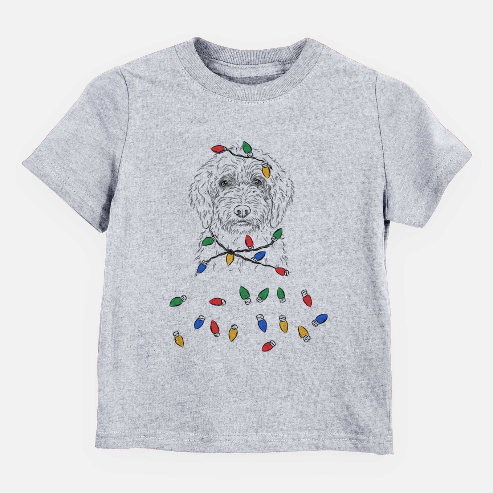 Christmas Lights Teddy the Labradoodle - Kids/Youth/Toddler Shirt