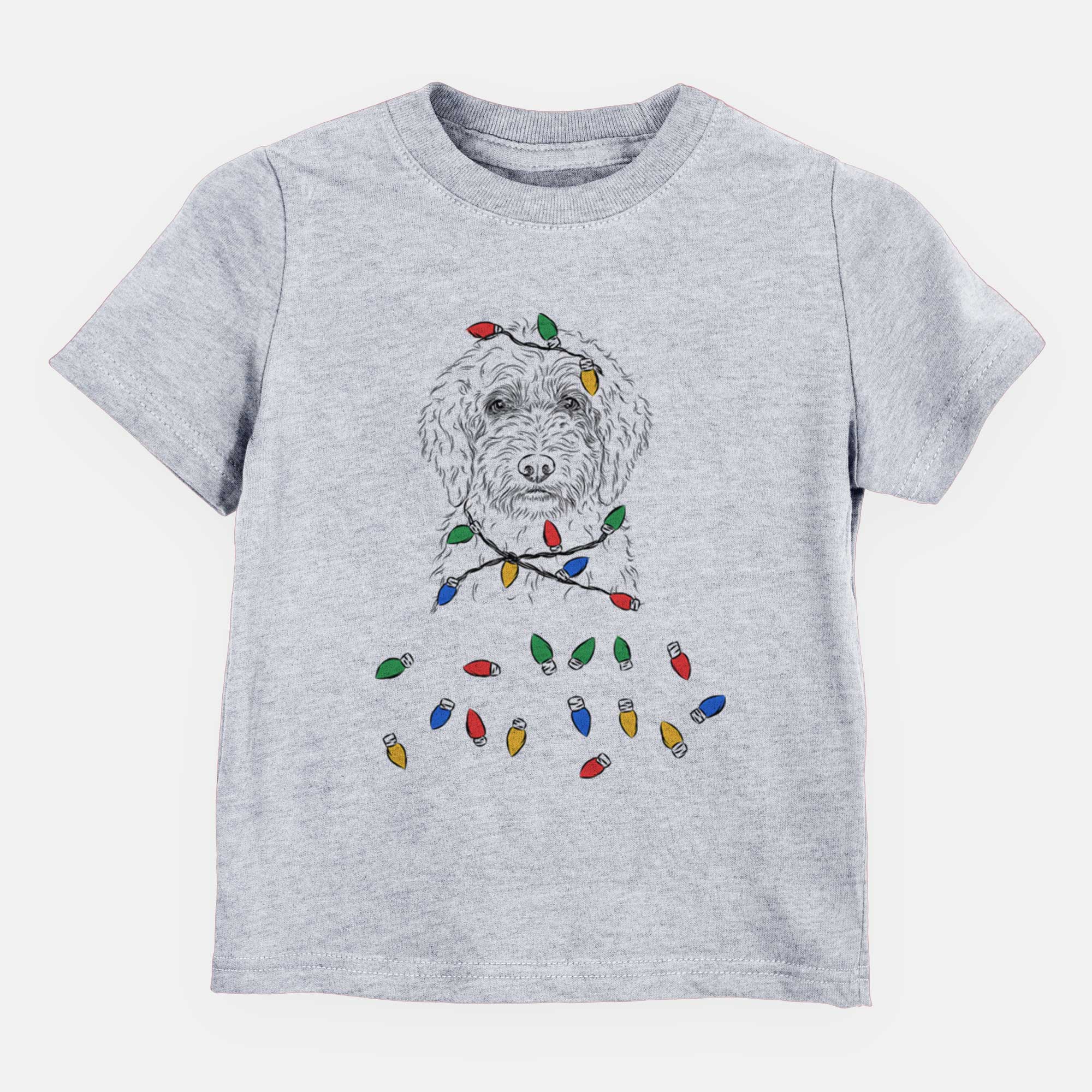 Christmas Lights Teddy the Labradoodle - Kids/Youth/Toddler Shirt