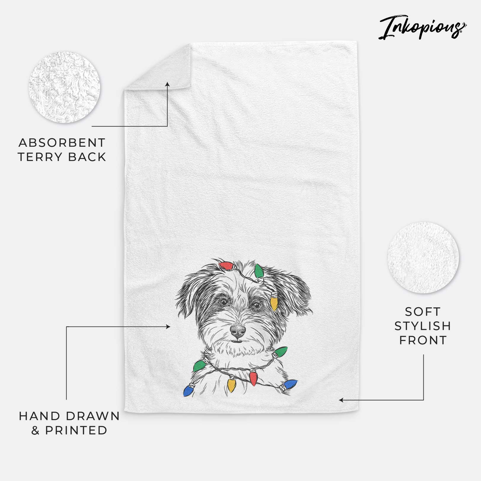 Teddy the Havanese Decorative Hand Towel