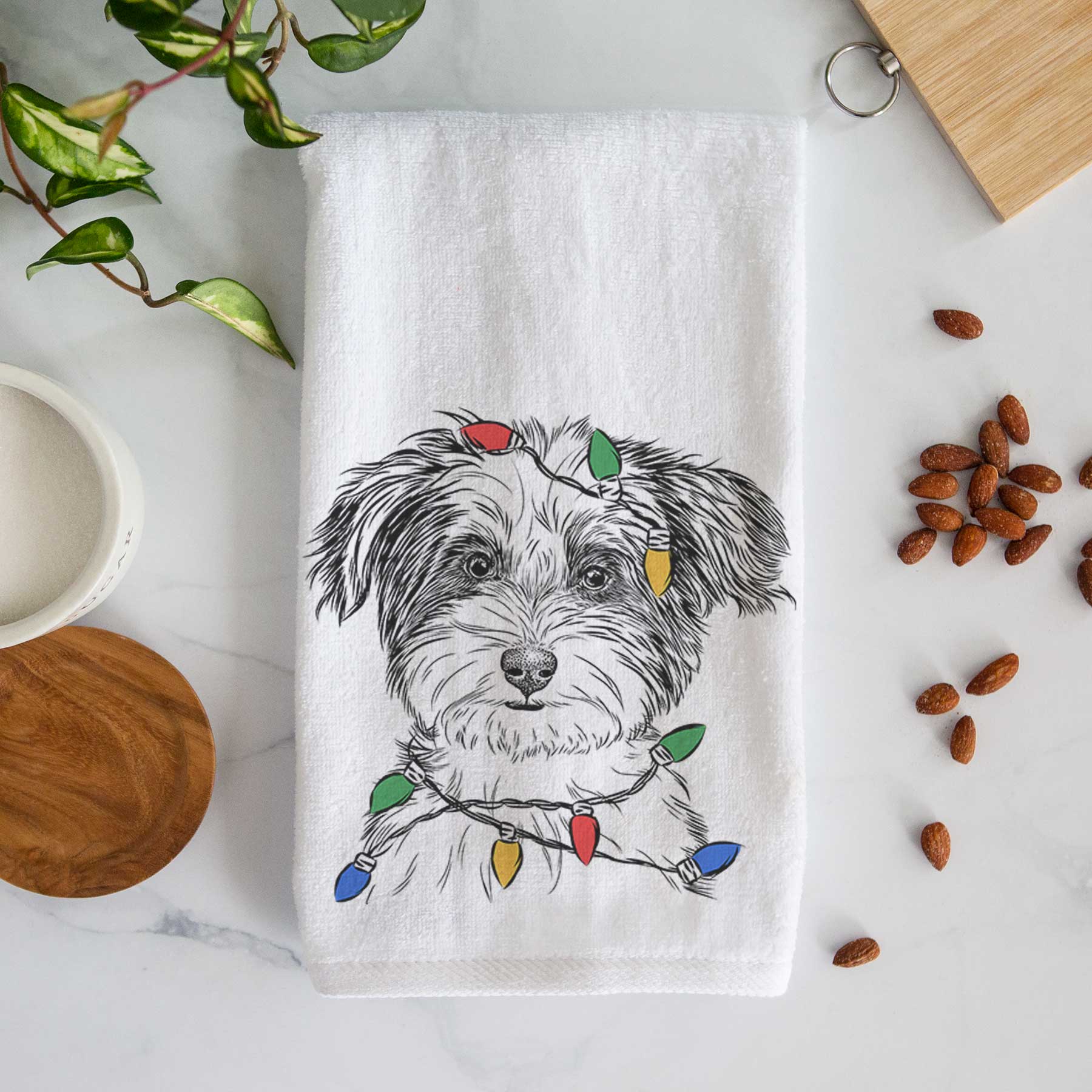 Teddy the Havanese Decorative Hand Towel