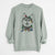 Christmas Lights Tellie the Alaskan Klee Kai - Unisex Pigment Dyed Crew Sweatshirt