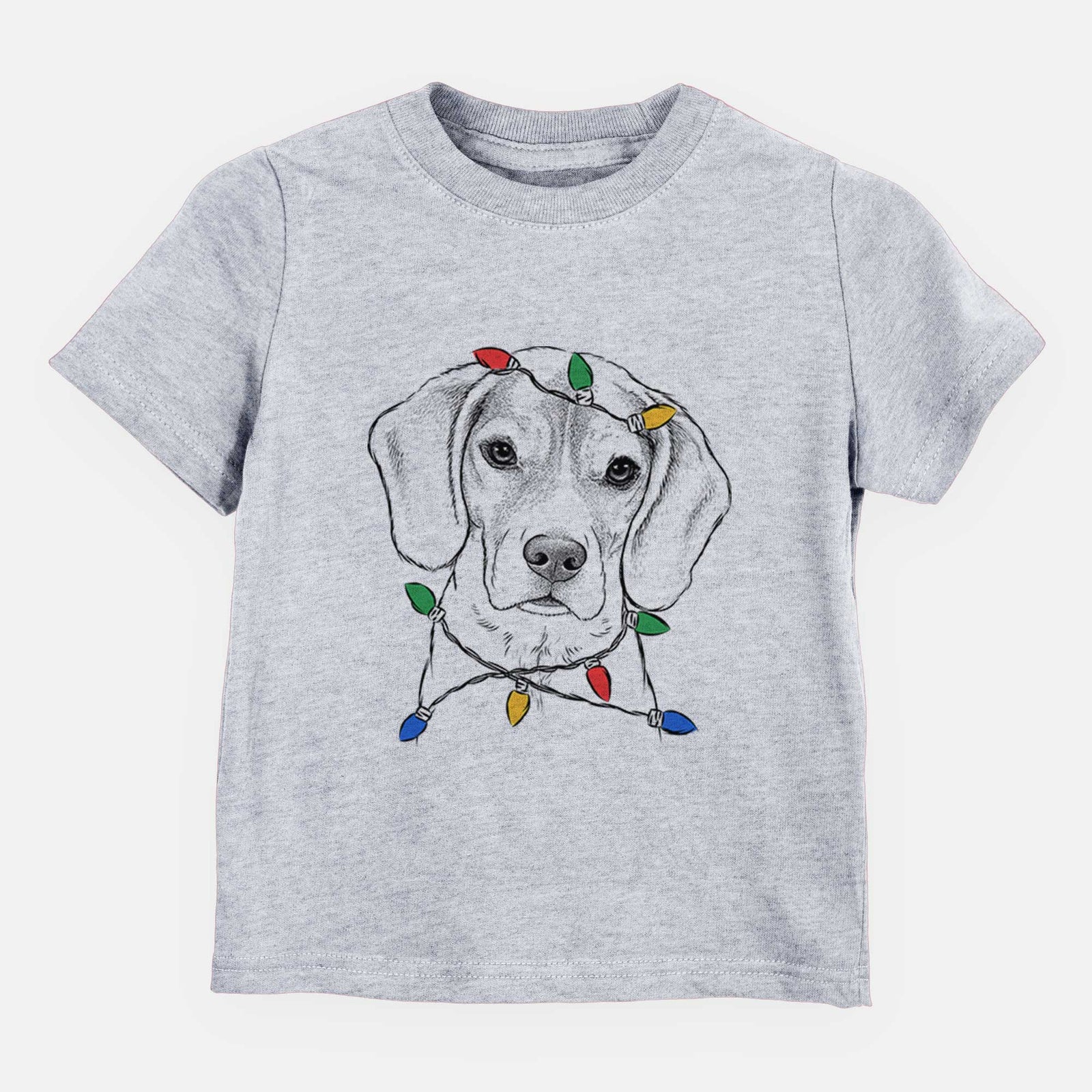 Christmas Lights Thea the Beagle - Kids/Youth/Toddler Shirt