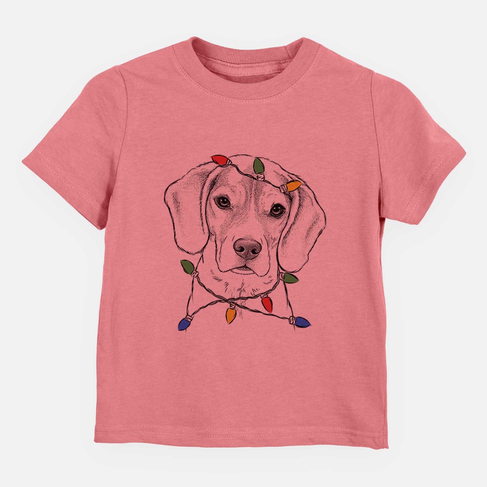 Christmas Lights Thea the Beagle - Kids/Youth/Toddler Shirt
