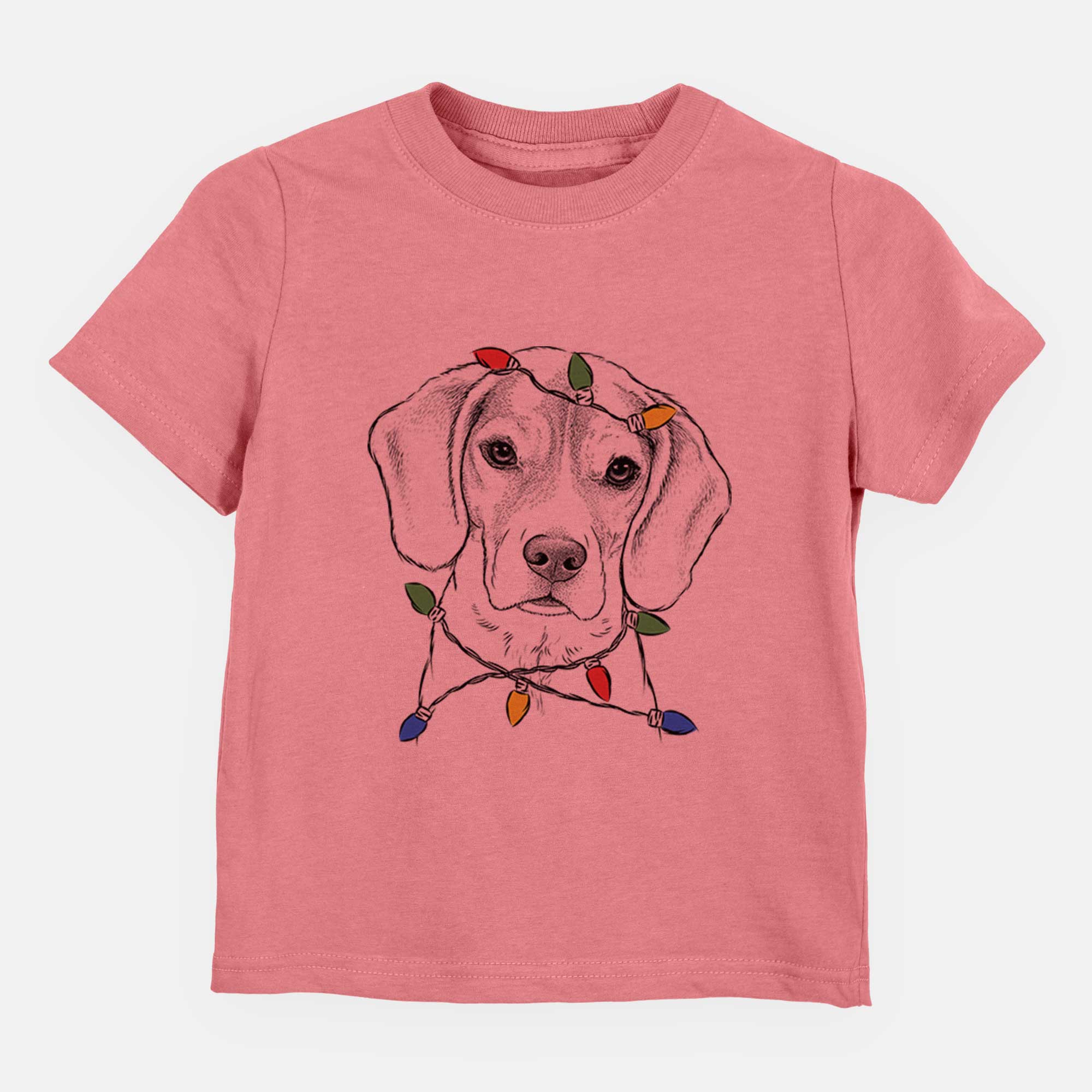 Christmas Lights Thea the Beagle - Kids/Youth/Toddler Shirt