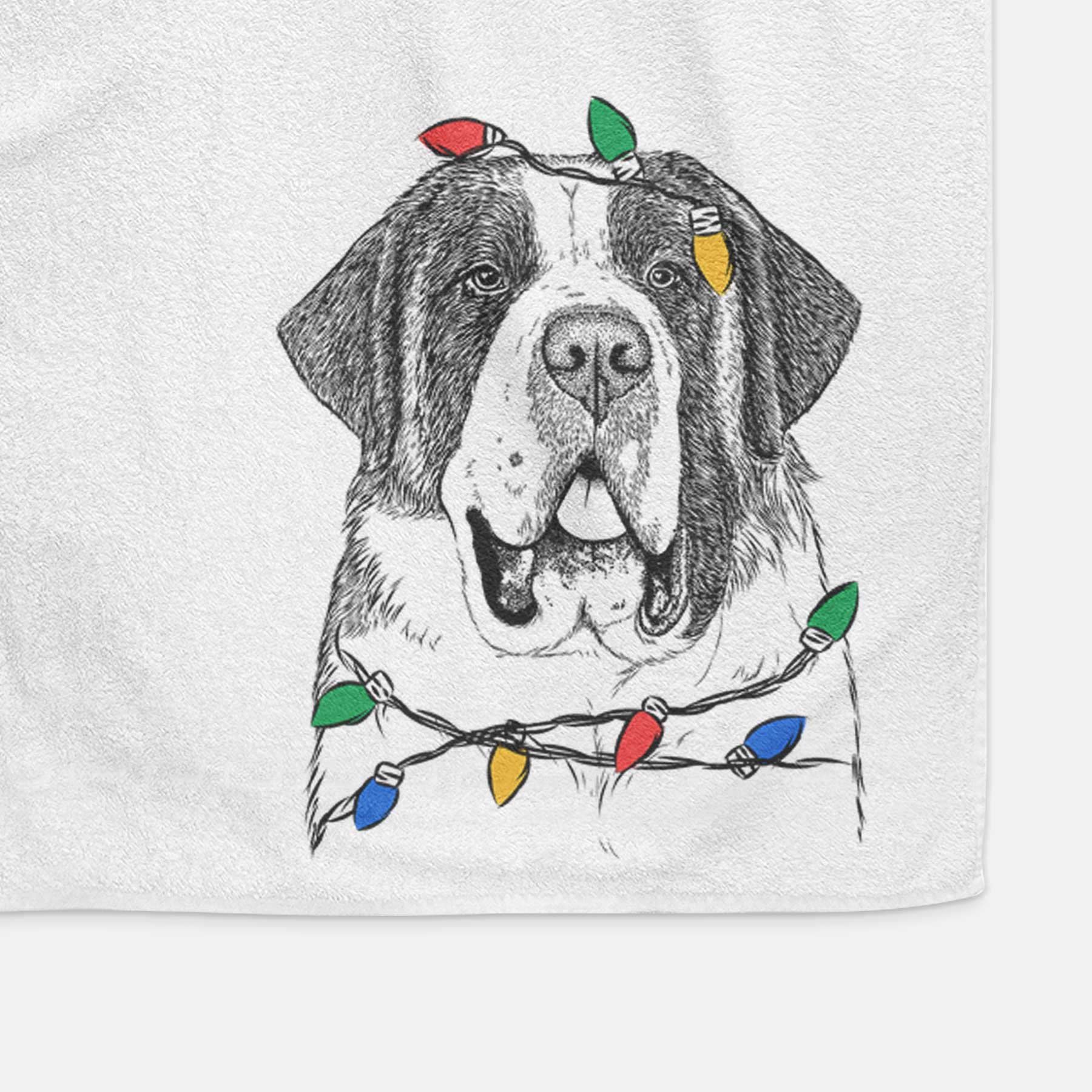 Thor the Saint Bernard Decorative Hand Towel