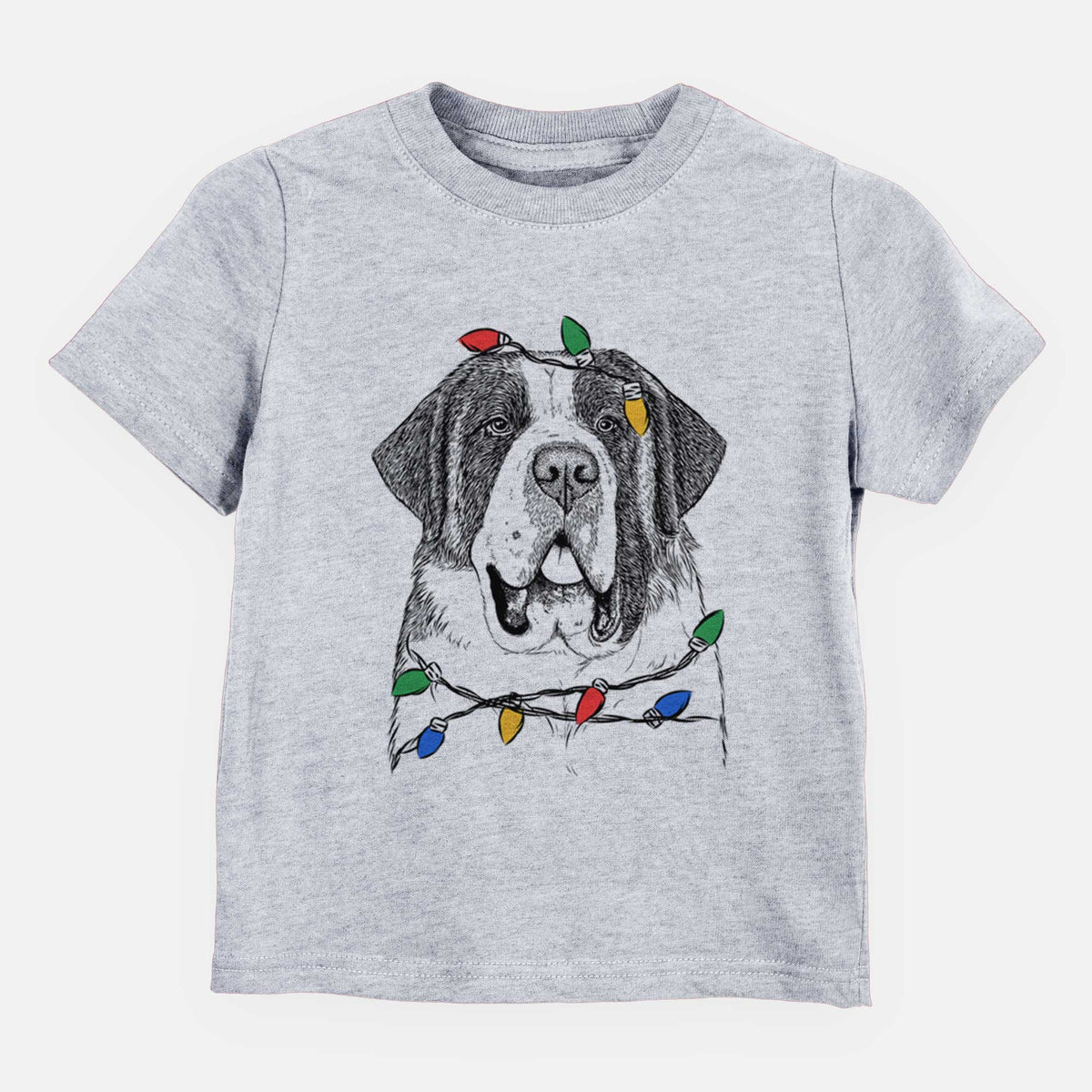 Christmas Lights Thor the Saint Bernard - Kids/Youth/Toddler Shirt