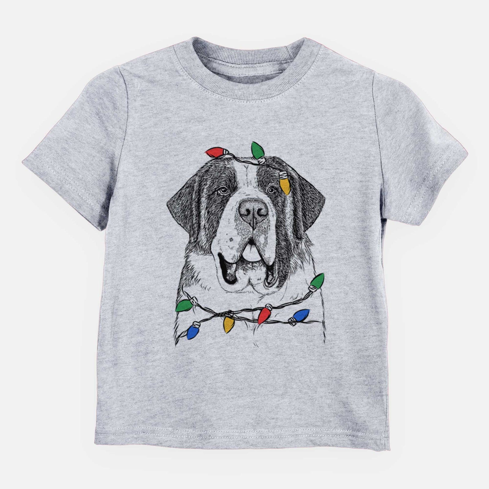 Christmas Lights Thor the Saint Bernard - Kids/Youth/Toddler Shirt