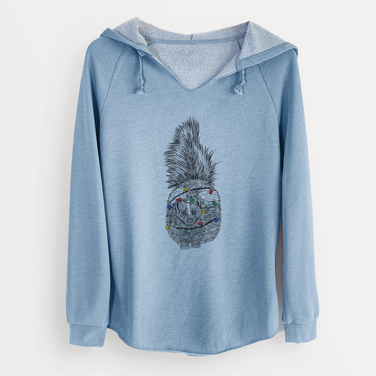 Christmas Lights Tibbs the Skunk - Cali Wave Hooded Sweatshirt