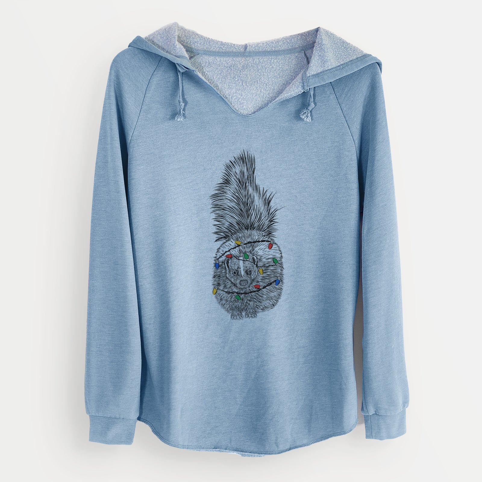 Christmas Lights Tibbs the Skunk - Cali Wave Hooded Sweatshirt
