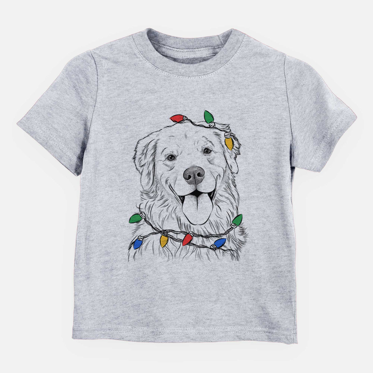 Christmas Lights Ticket the Golden Retriever - Kids/Youth/Toddler Shirt