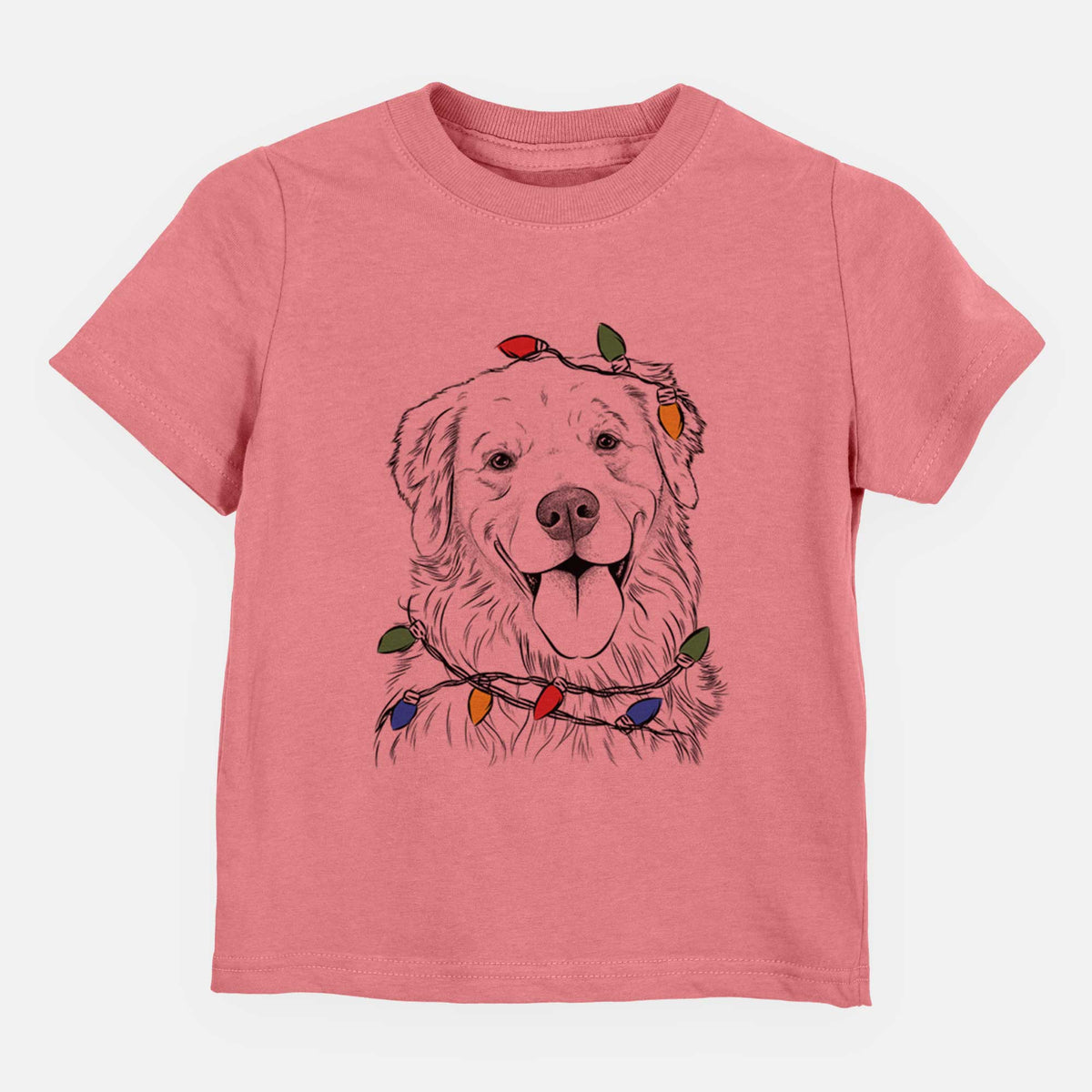 Christmas Lights Ticket the Golden Retriever - Kids/Youth/Toddler Shirt