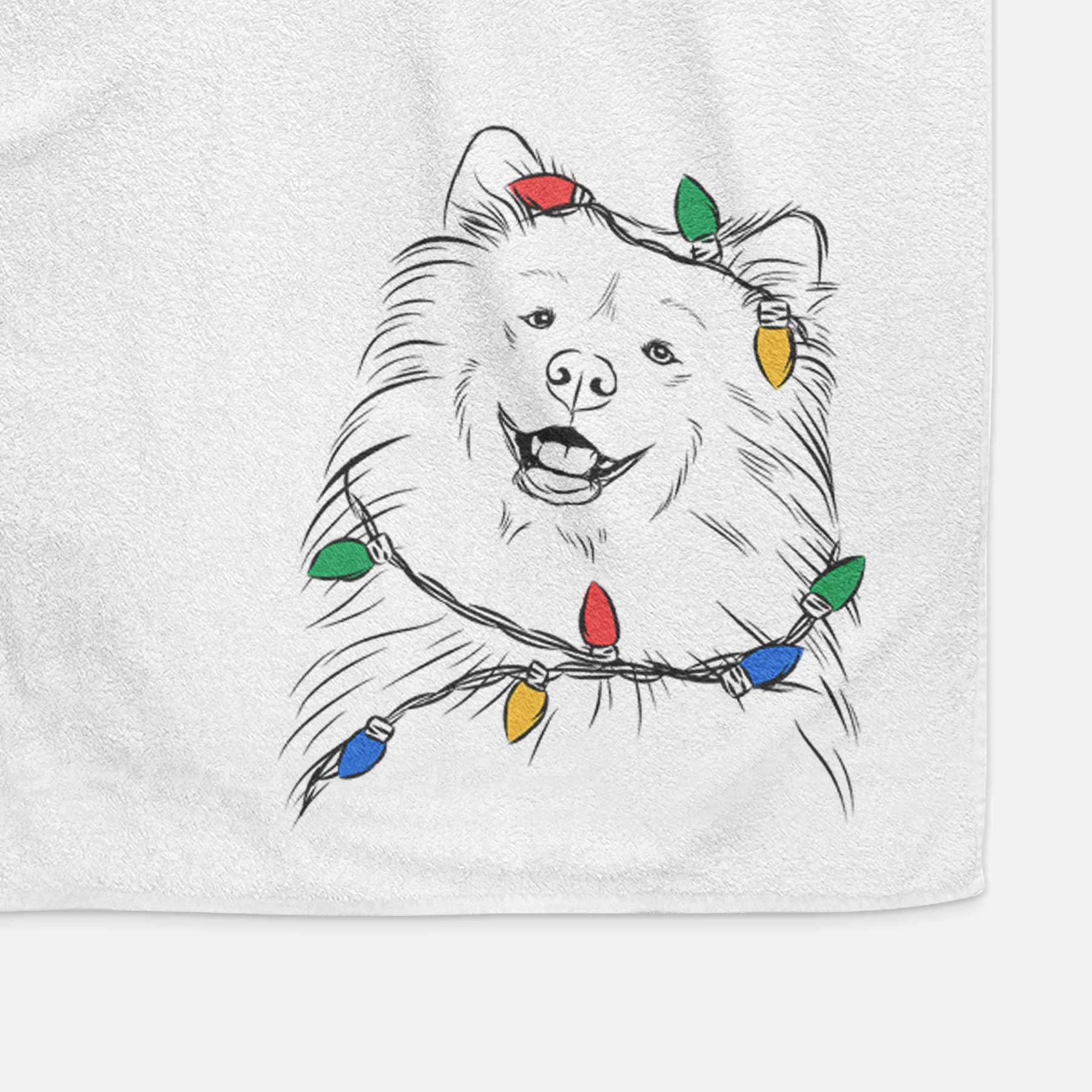 Tillie the Samoyed Decorative Hand Towel