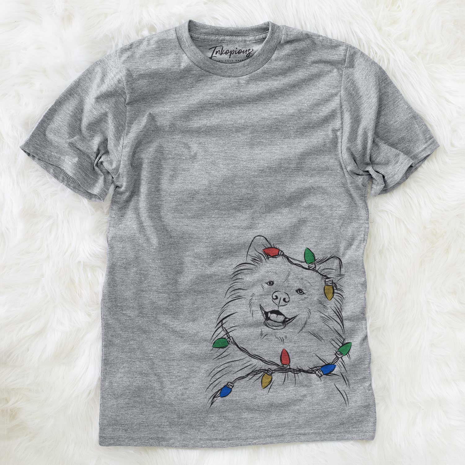 Christmas Lights Tillie the Samoyed - Unisex Crewneck