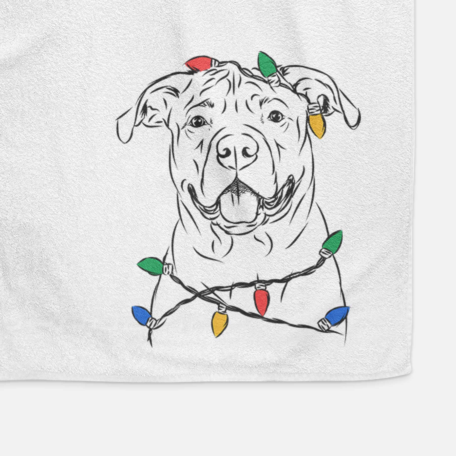 Timmy the Mixed Breed Decorative Hand Towel