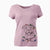 Christmas Lights Timmy the Mixed Breed - Women's V-neck Shirt