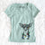 Christmas Lights Tiny Archie the Mixed Breed - Women's V-neck Shirt