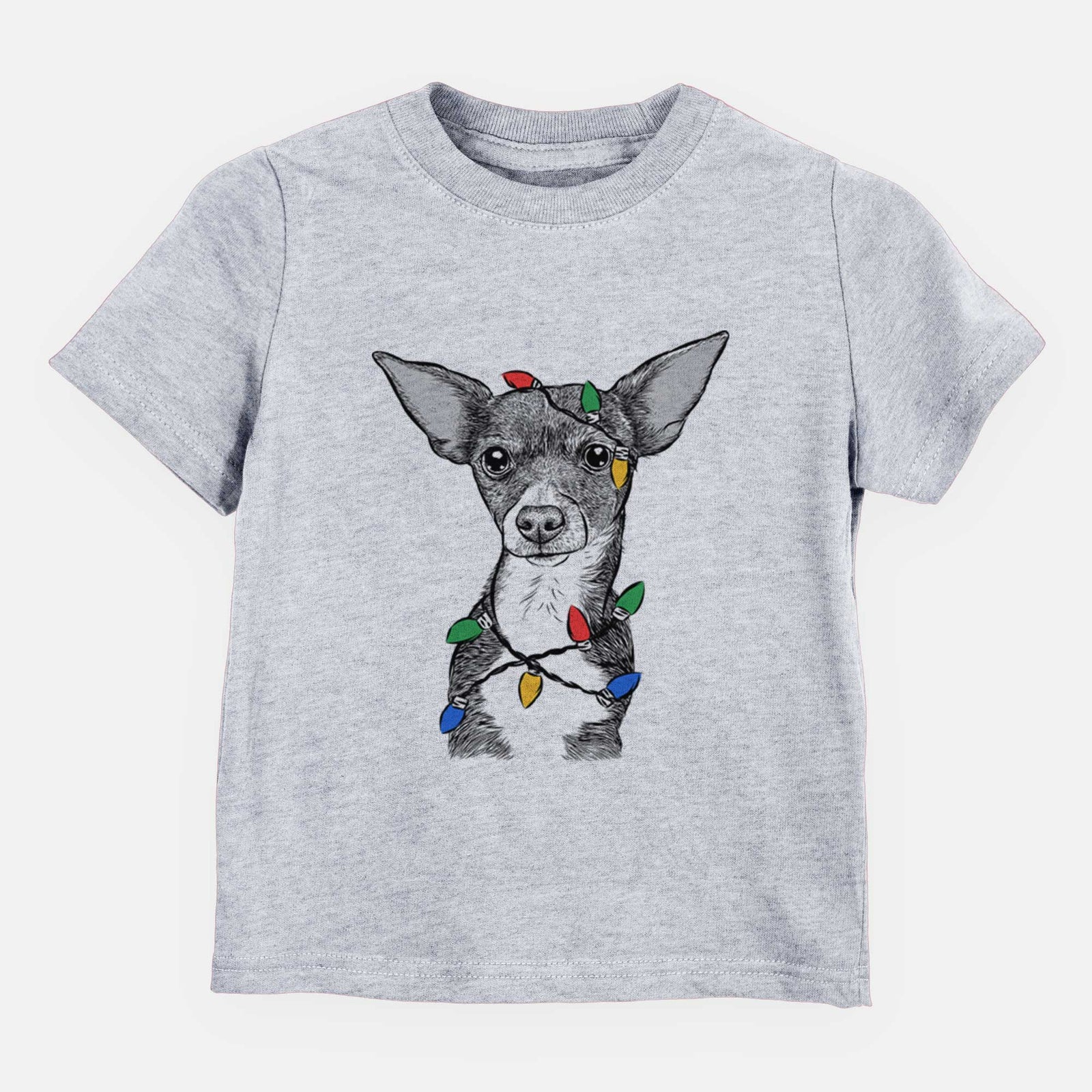 Christmas Lights Tiny Archie the Mixed Breed - Kids/Youth/Toddler Shirt